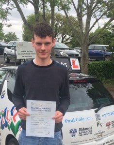 1st time test pass Frank Milford