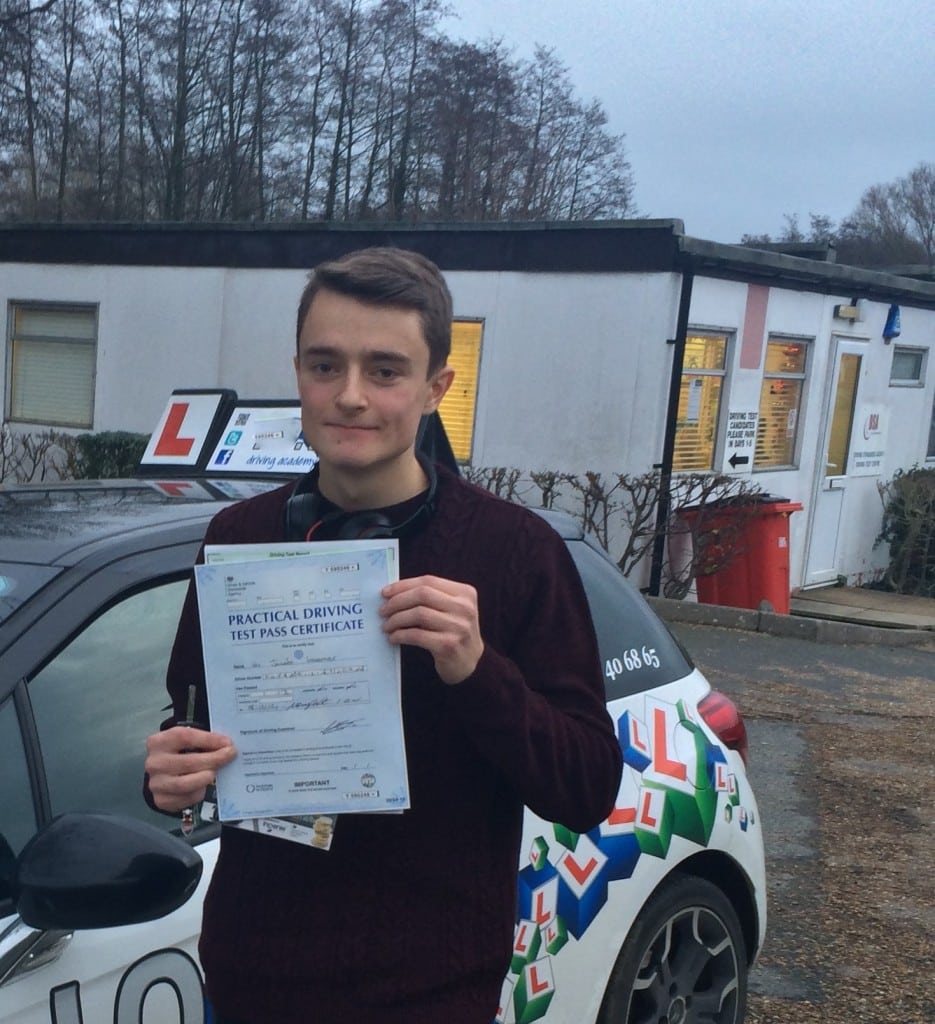 Jacob Koerner test pass with Excel Driving Academy