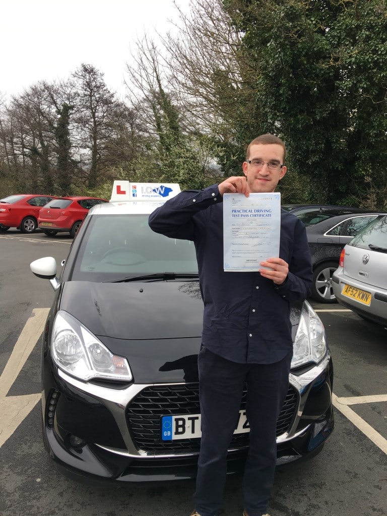 IOWDA Sam Jefferies, 1st time test pass