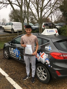 Spencer celebrates his 1st time pass with the IOWDA