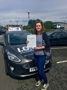 Caris Lungley passes 1st time with the IOWDA