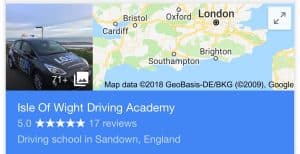 I.O.W Driving Academy with 17 x Google 5* Reviews